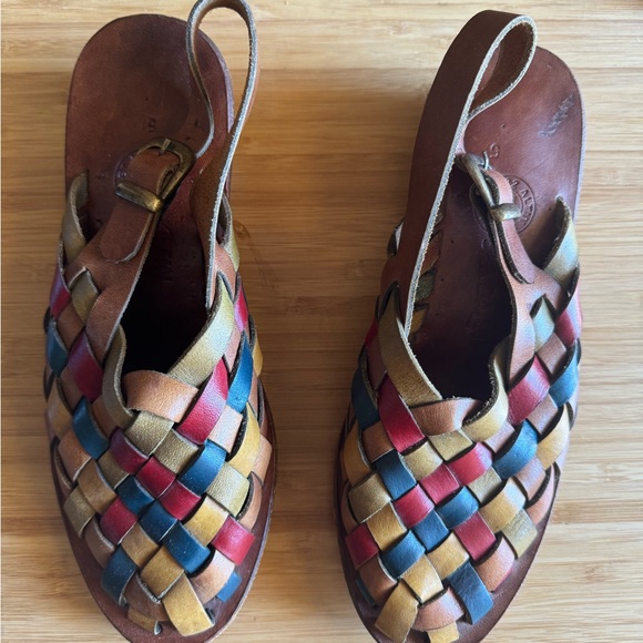 GALATALEATHERSHOP Turkish Genuine Cow Leather Adjustable Strap Closed Toe Sandal - Picture 2 of 4